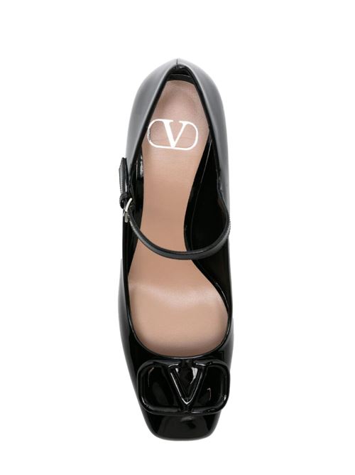 black calf leather patent finish VLogo Signature Valentino Garavani | 4W2S0IA4TMK0NO